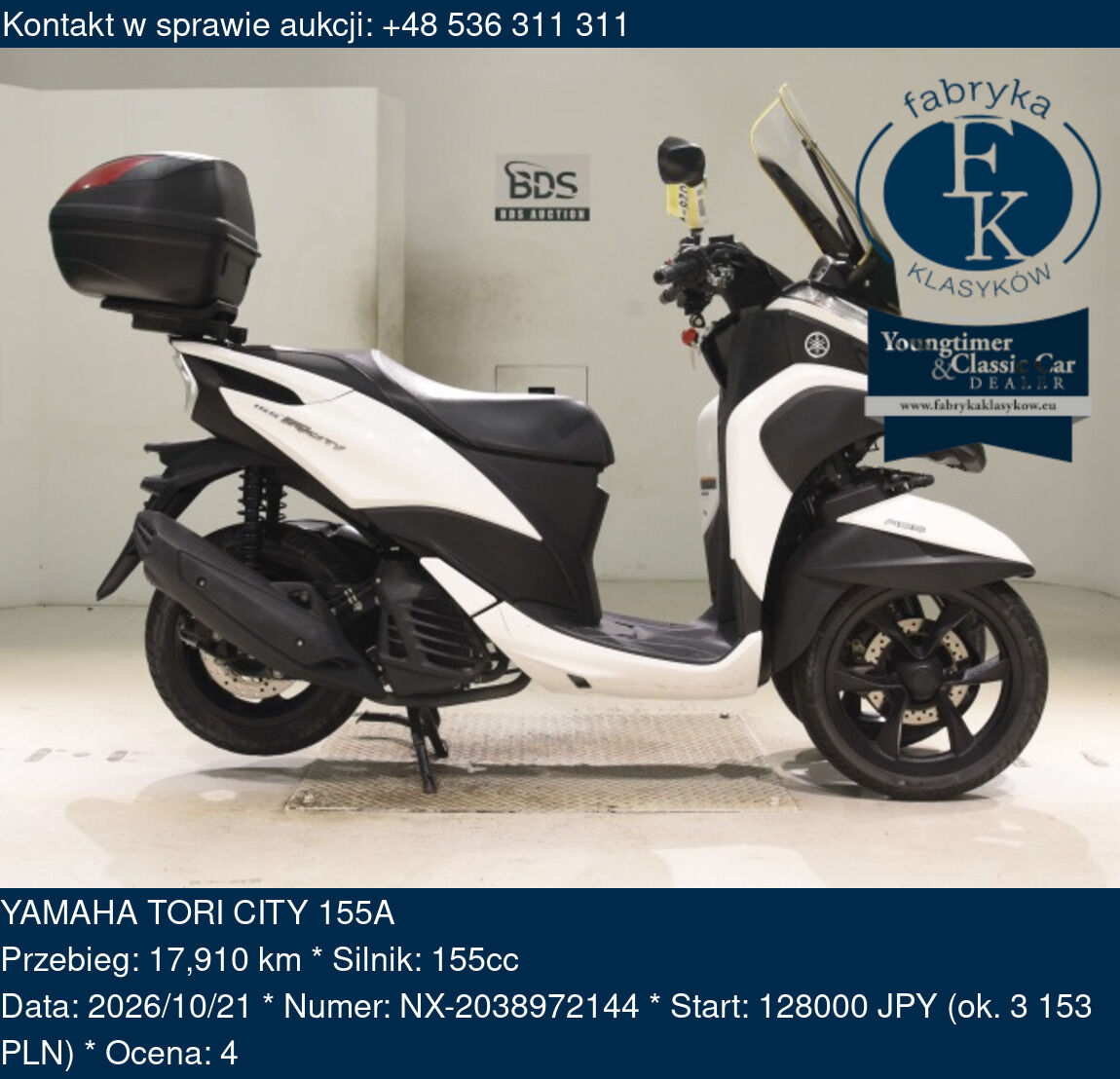 YAMAHA TORI CITY 155A  - zdjęcie 2