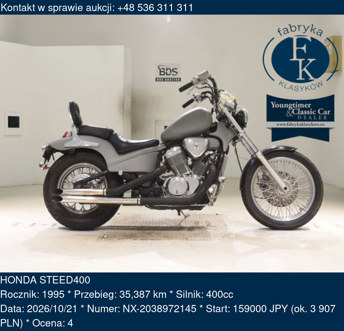 HONDA STEED400 1995 - zdjęcie 2