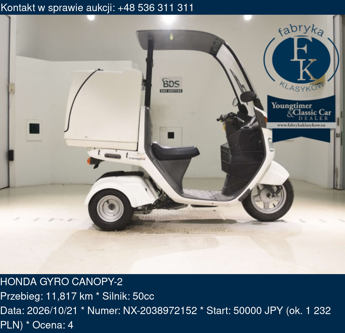HONDA GYRO CANOPY-2 - zdjęcie 2