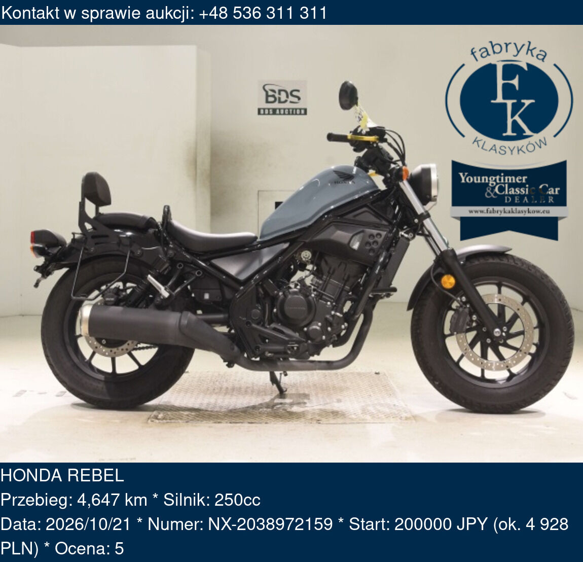 HONDA REBEL  - zdjęcie 2