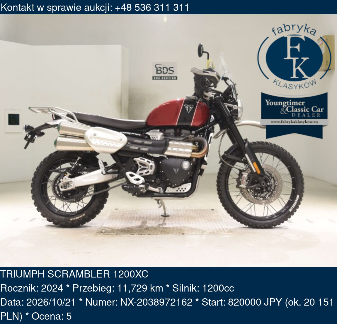 TRIUMPH SCRAMBLER 1200XC 2024 - zdjęcie 2