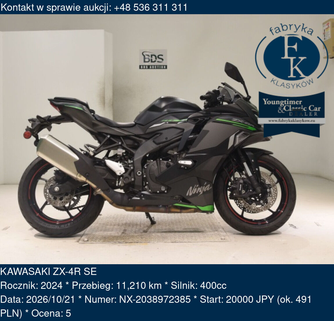 KAWASAKI ZX-4R SE 2024 - zdjęcie 2