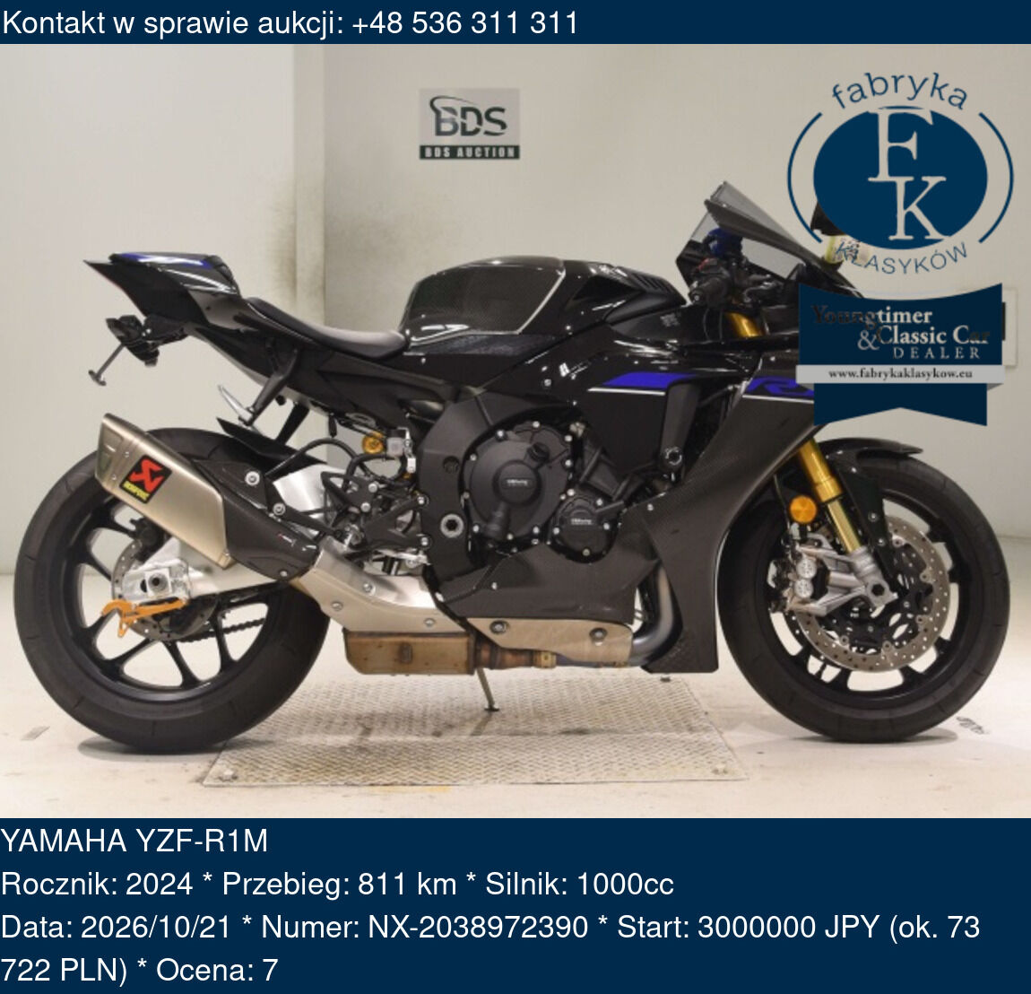 YAMAHA YZF-R1M 2024 - zdjęcie 2