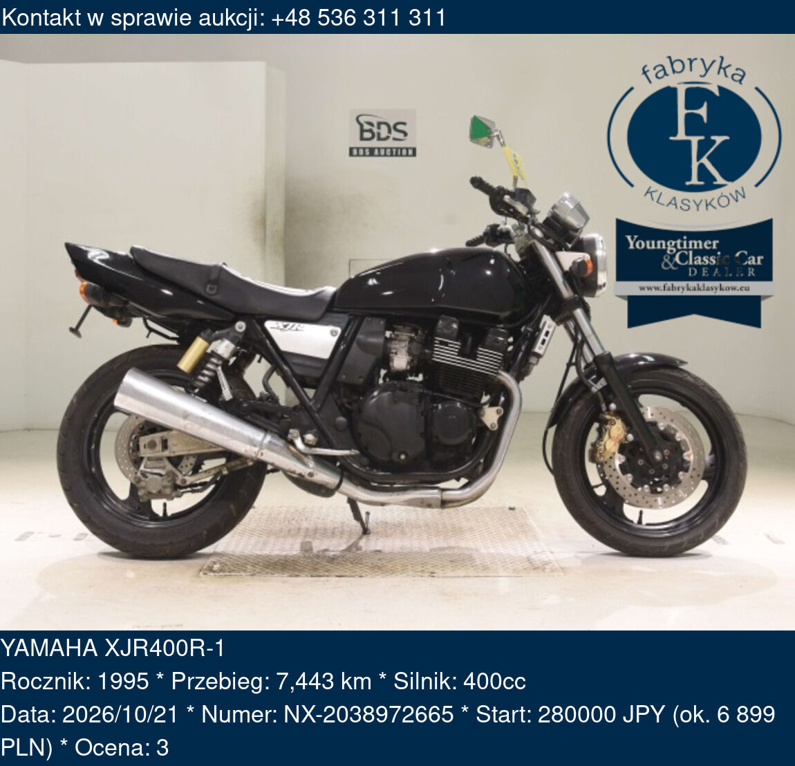 YAMAHA XJR400R-1 1995 - zdjęcie 2