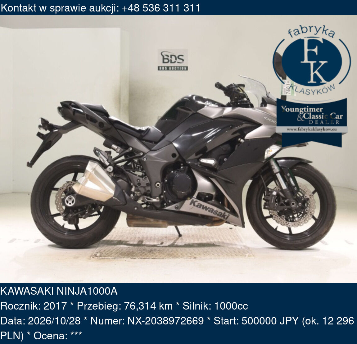 KAWASAKI NINJA1000A 2017 - zdjęcie 2