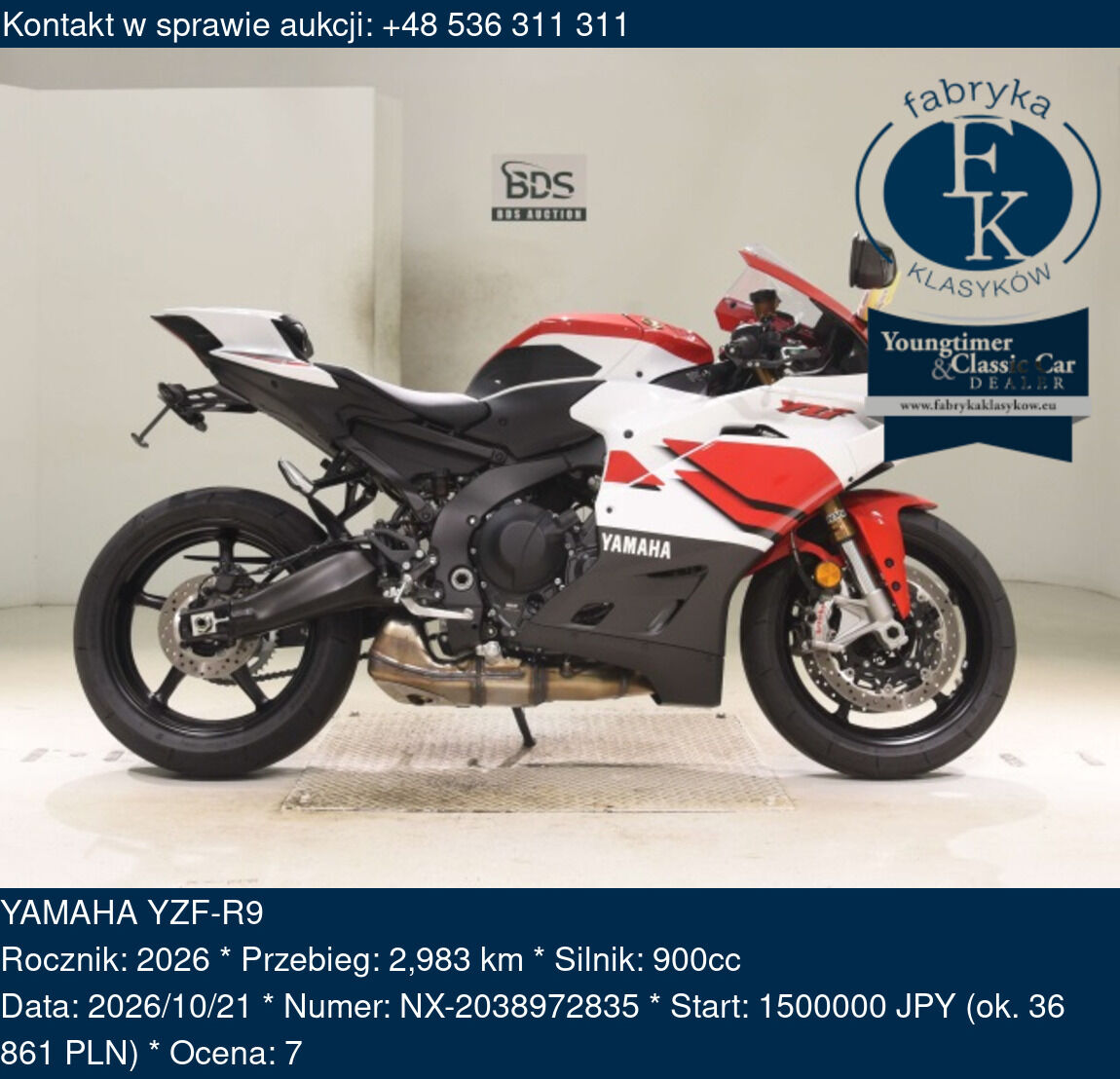 YAMAHA YZF-R9 2026 - zdjęcie 2