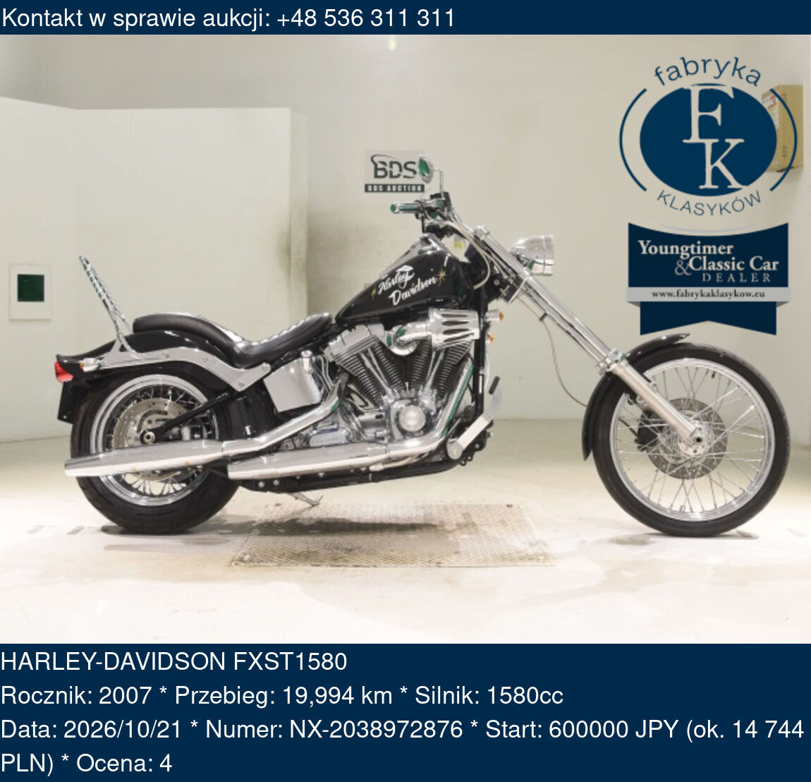 HARLEY-DAVIDSON FXST1580 2007 - zdjęcie 2
