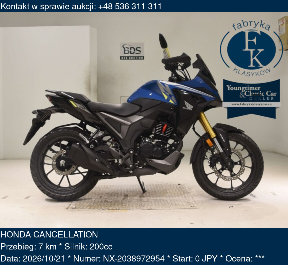 HONDA CANCELLATION  - zdjęcie 2