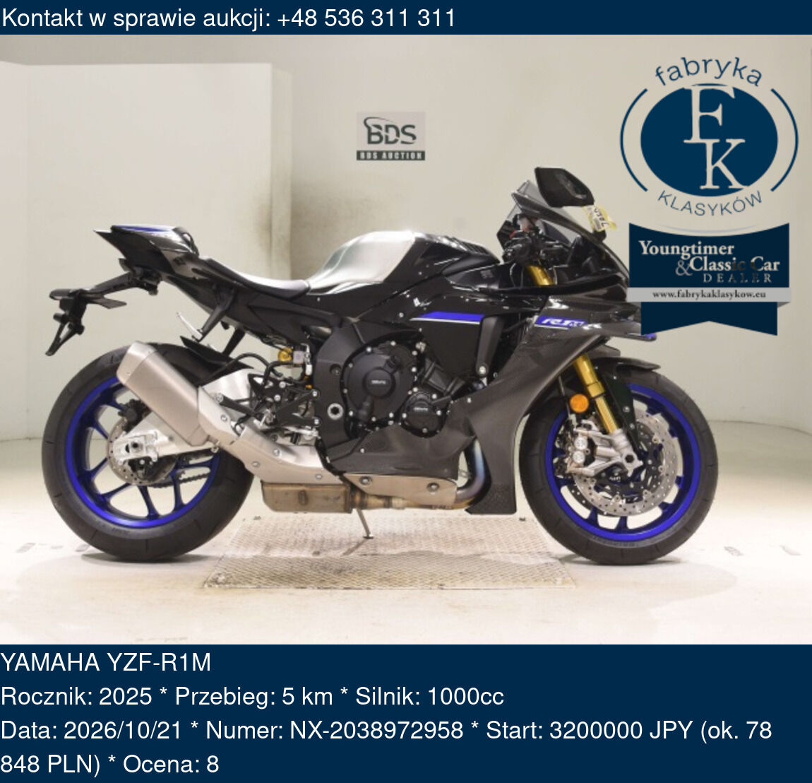 YAMAHA YZF-R1M 2025 - zdjęcie 2