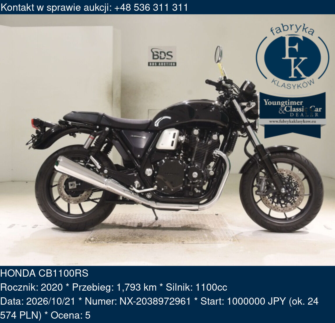 HONDA CB1100RS 2020 - zdjęcie 2