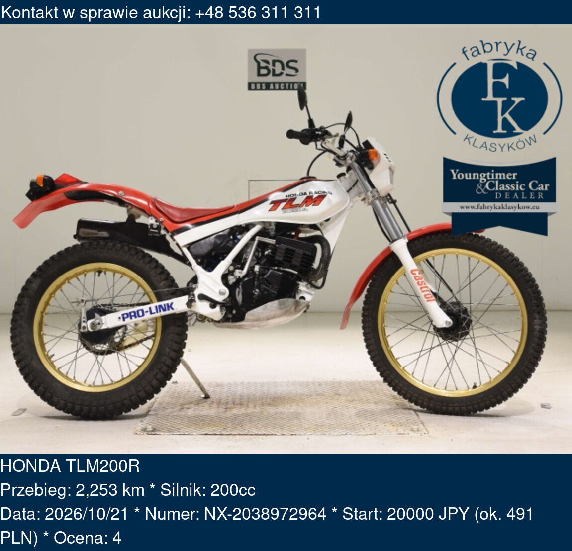 HONDA TLM200R  - zdjęcie 2