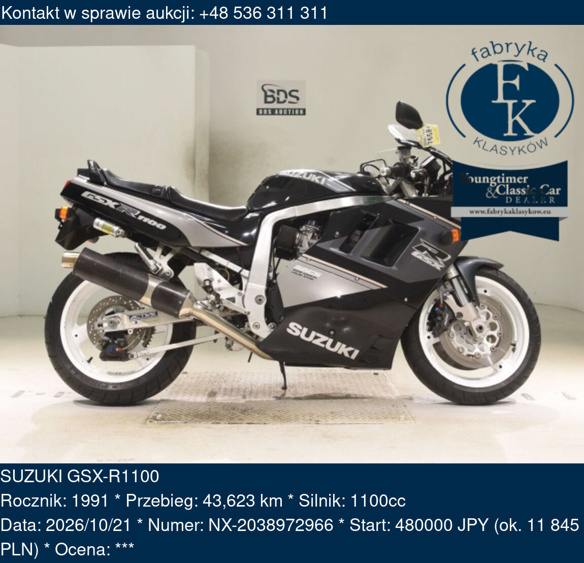 SUZUKI GSX-R1100 1991 - zdjęcie 2
