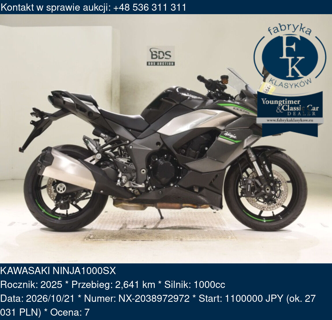 KAWASAKI NINJA1000SX 2025 - zdjęcie 2