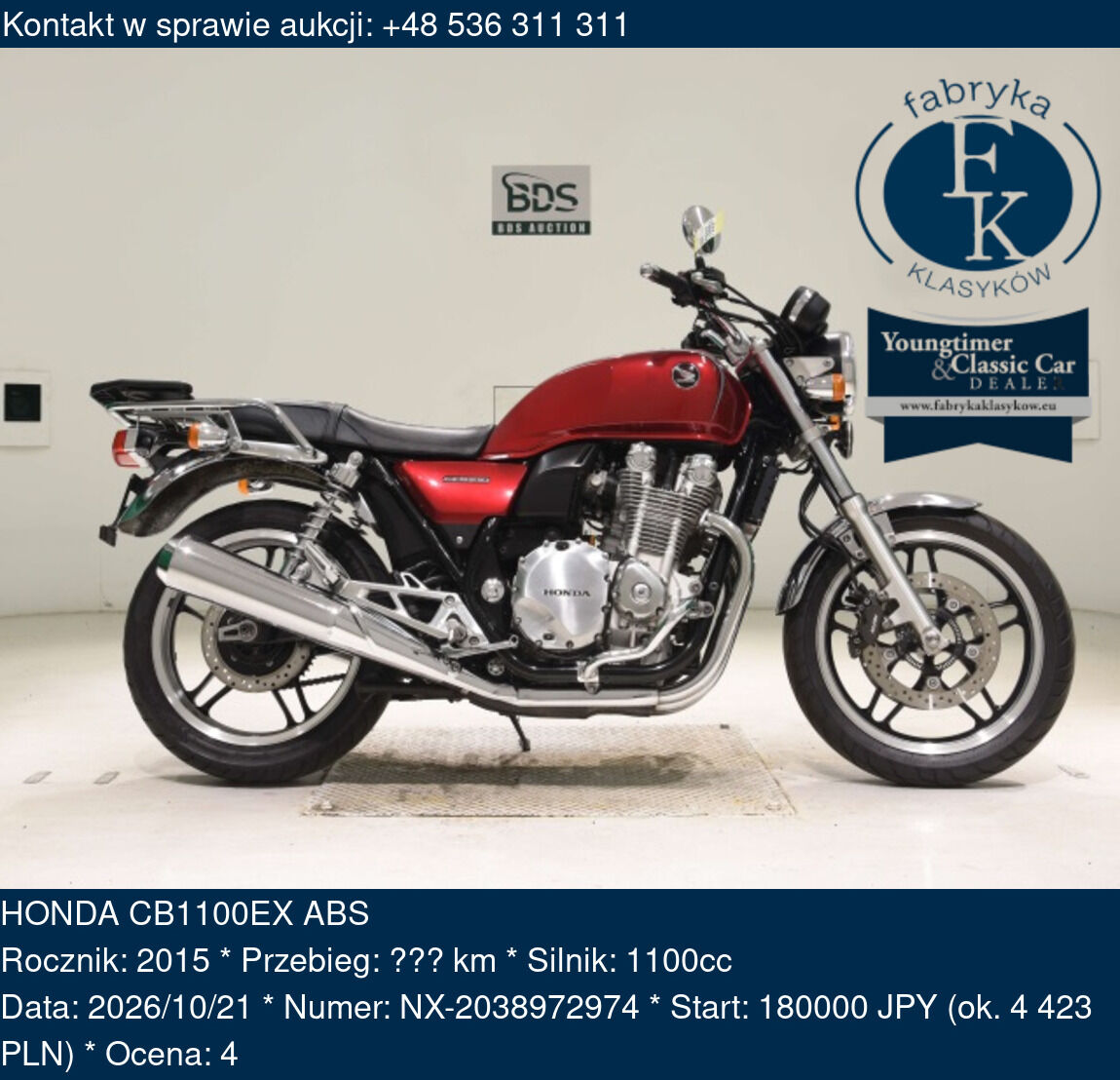 HONDA CB1100EX ABS 2015 - zdjęcie 2