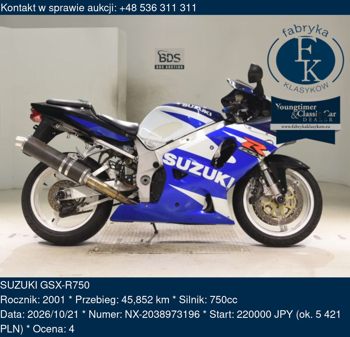 SUZUKI GSX-R750 2001 - zdjęcie 2