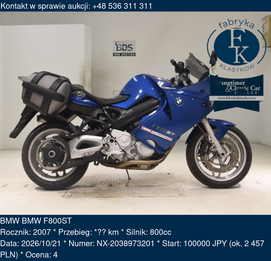 BMW BMW F800ST 2007 - zdjęcie 2