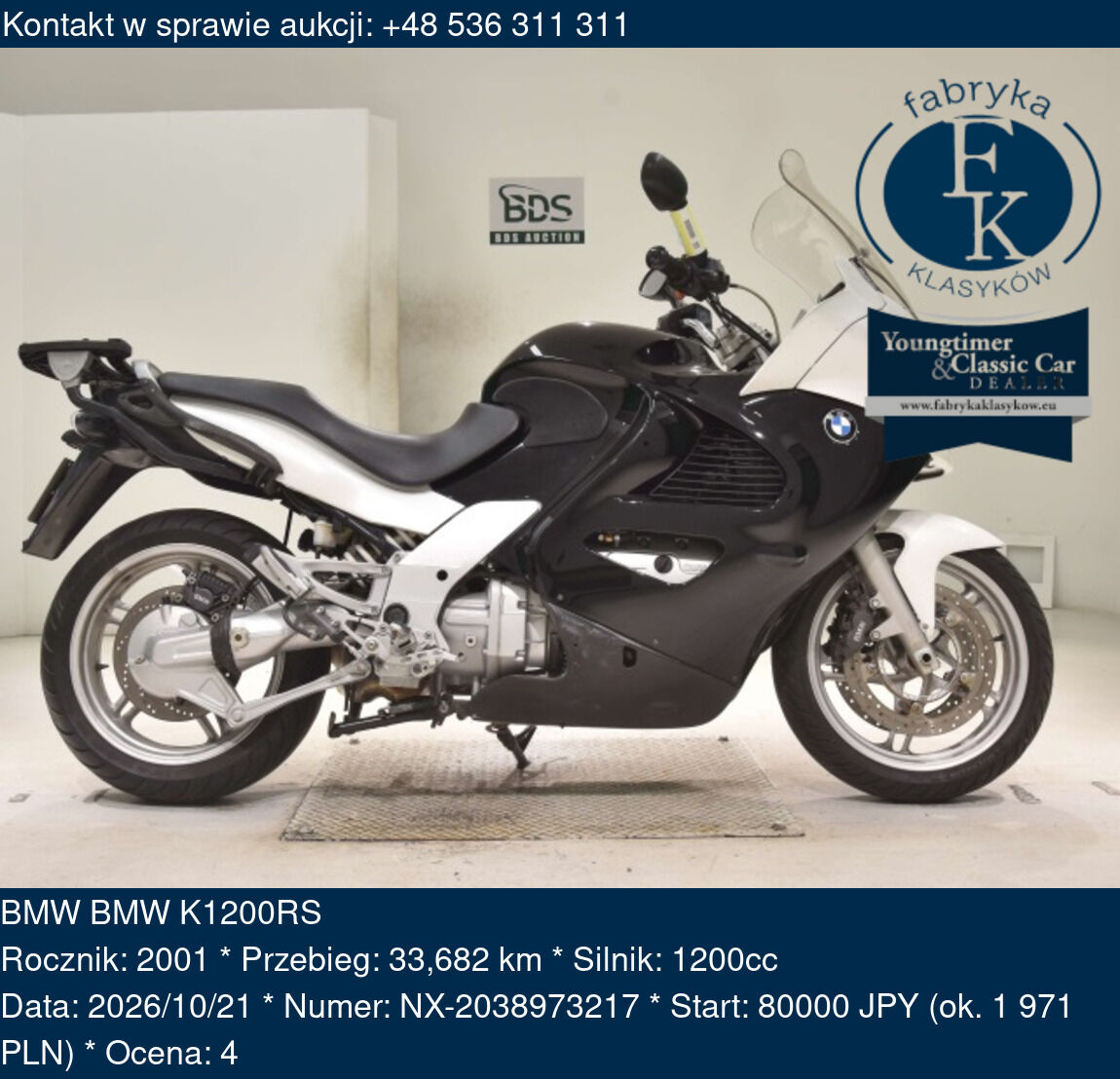BMW BMW K1200RS 2001 - zdjęcie 2