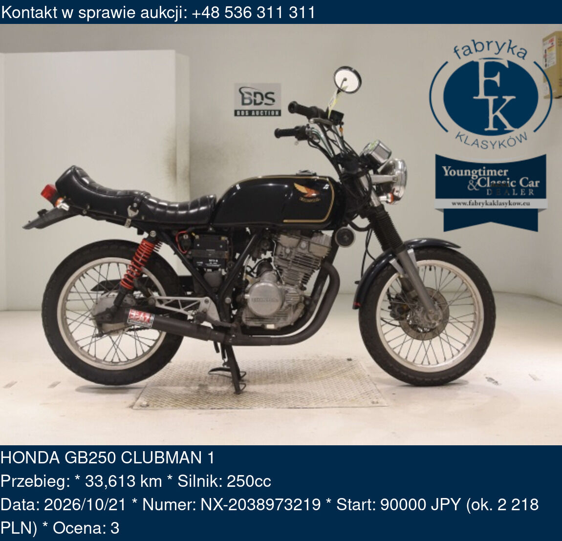HONDA GB250 CLUBMAN 1  - zdjęcie 2