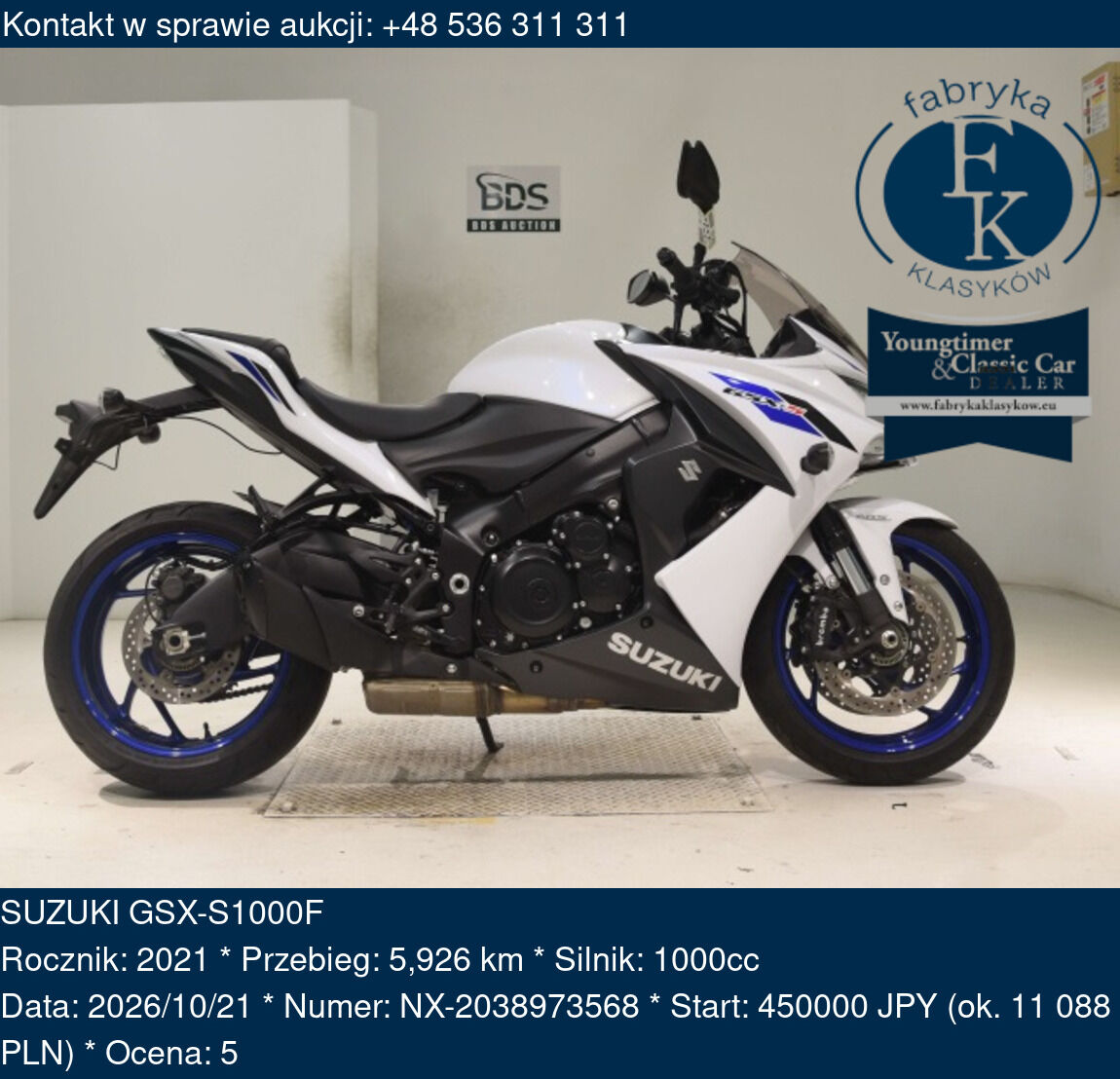 SUZUKI GSX-S1000F 2021 - zdjęcie 2