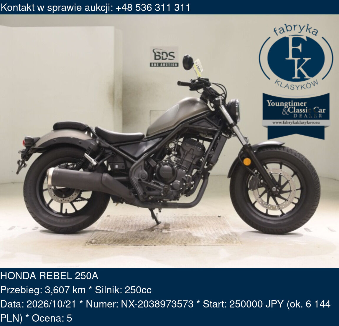 HONDA REBEL 250A  - zdjęcie 2