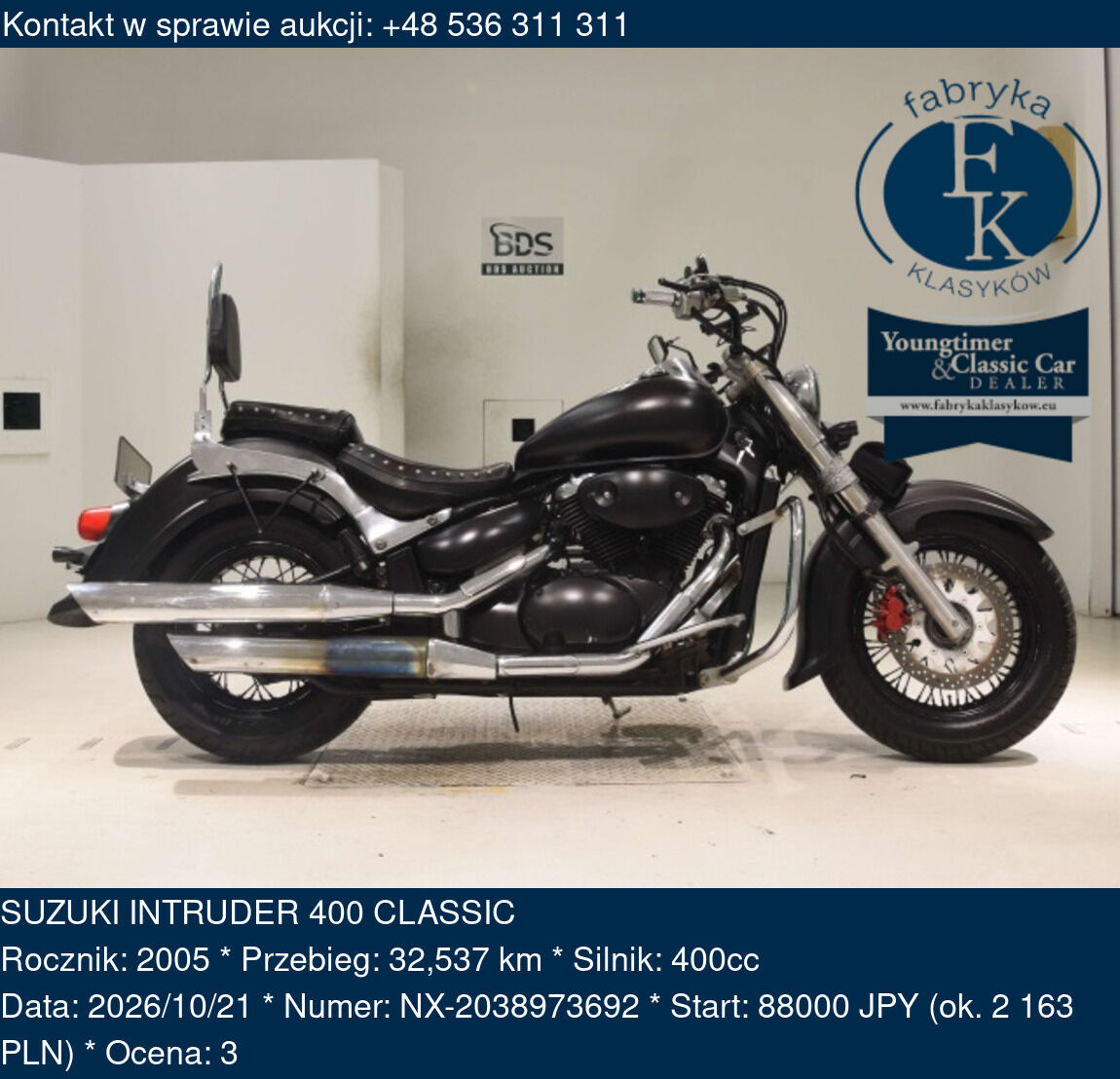 SUZUKI INTRUDER 400 CLASSIC 2005 - zdjęcie 2