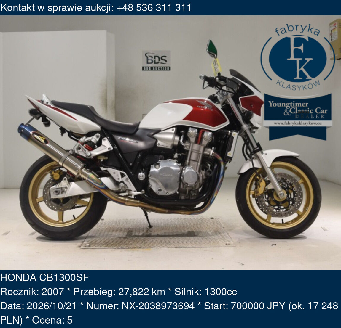 HONDA CB1300SF 2007 - zdjęcie 2