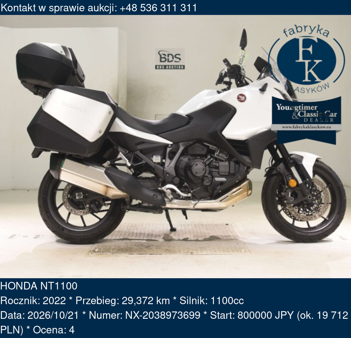 HONDA NT1100 2022 - zdjęcie 2