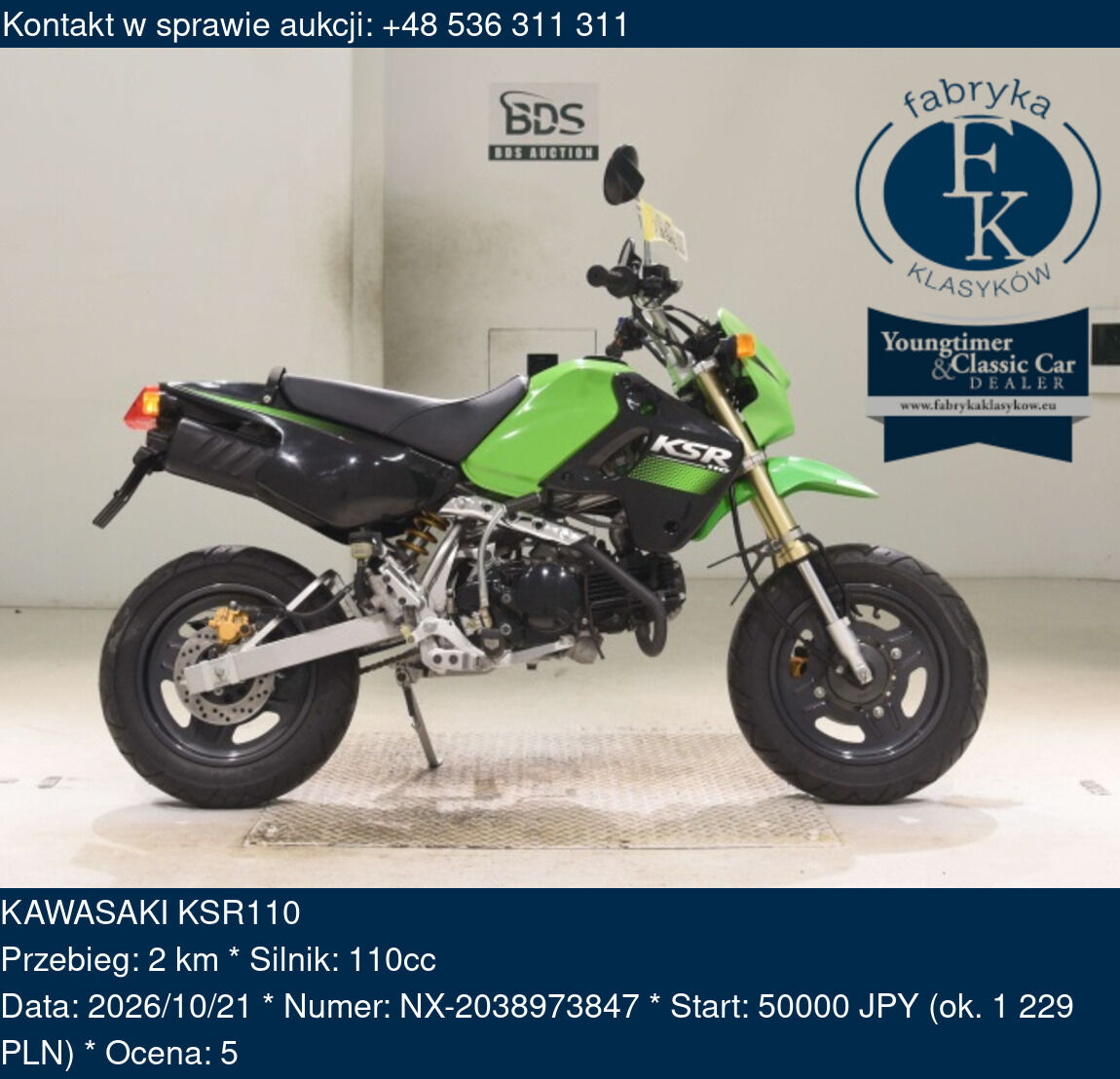KAWASAKI KSR110  - zdjęcie 2