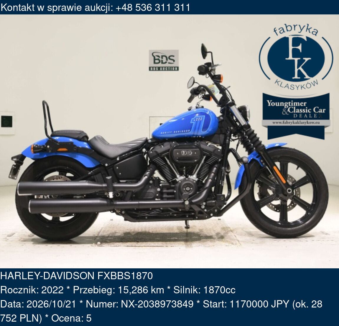 HARLEY-DAVIDSON FXBBS1870 2022 - zdjęcie 2