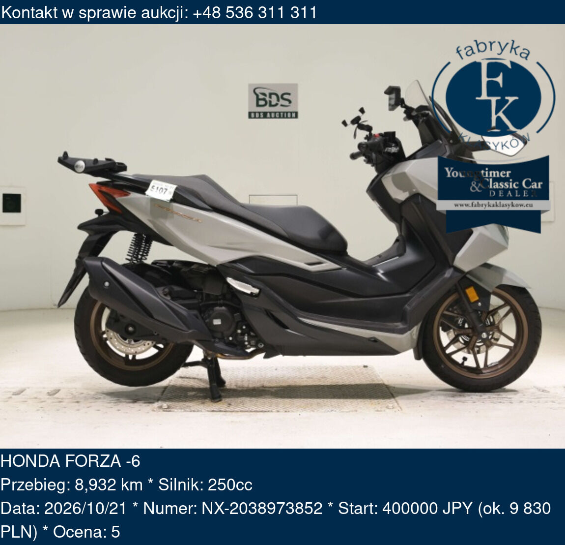 HONDA FORZA -6  - zdjęcie 2