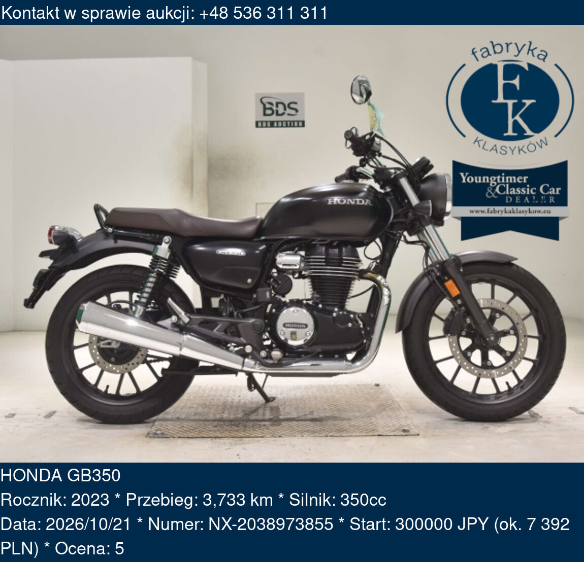 HONDA GB350 2023 - zdjęcie 2