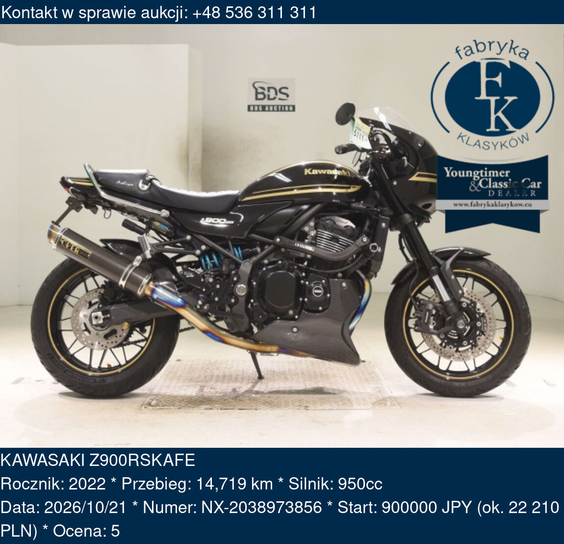 KAWASAKI Z900RSKAFE 2022 - zdjęcie 2