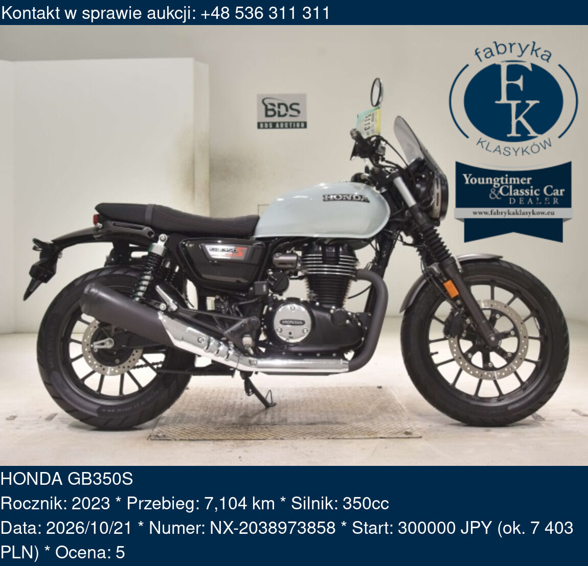 HONDA GB350S 2023 - zdjęcie 2