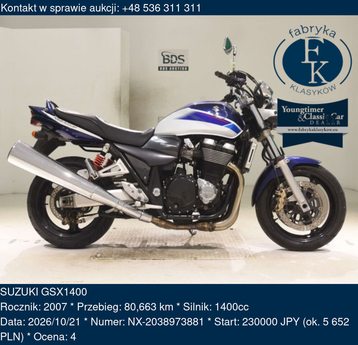 SUZUKI GSX1400 2007 - zdjęcie 2