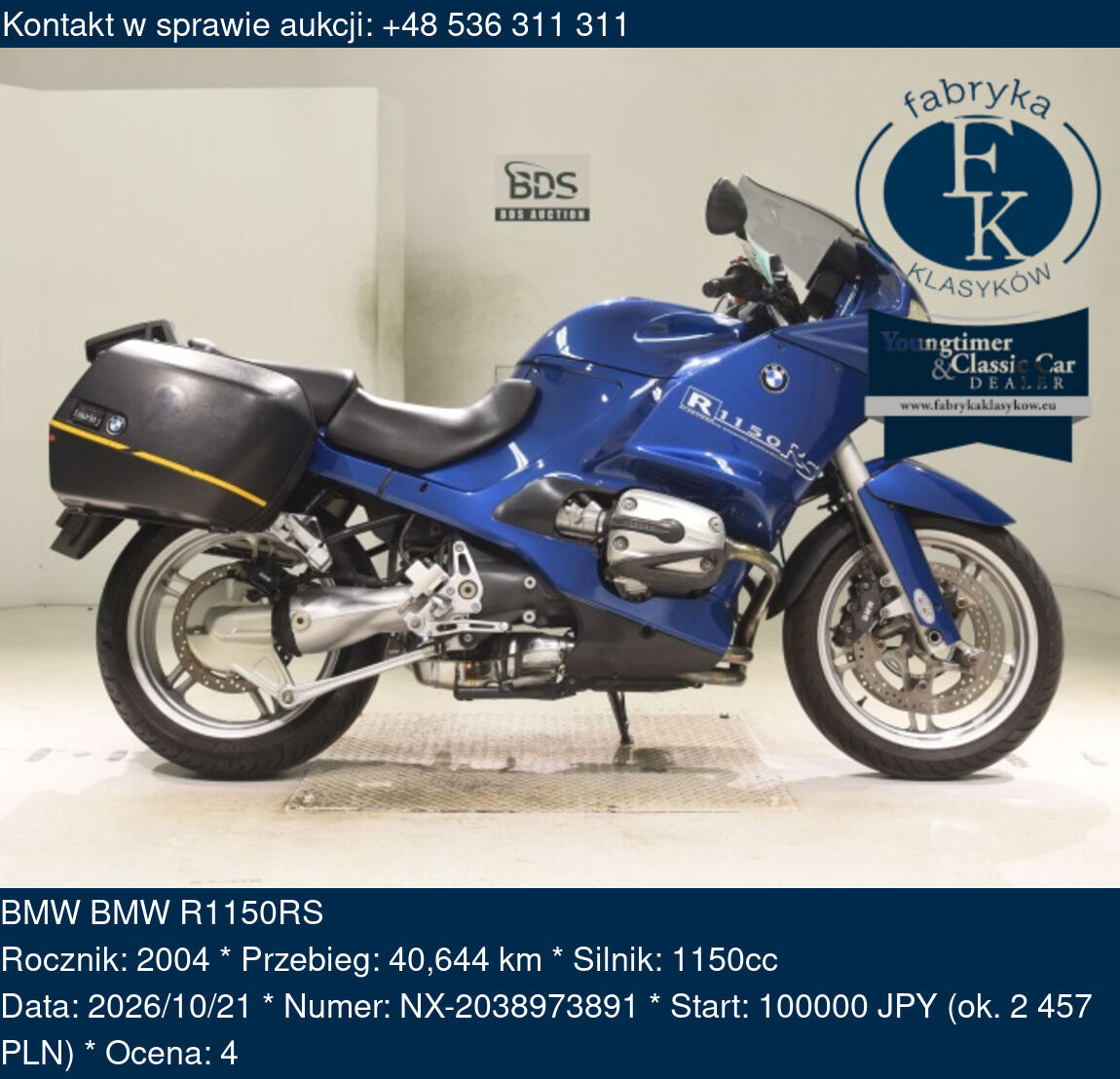 BMW BMW R1150RS 2004 - zdjęcie 2