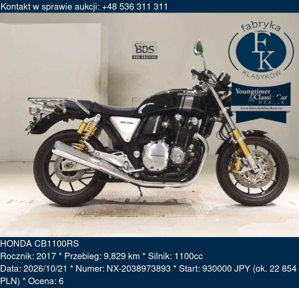HONDA CB1100RS 2017 - zdjęcie 2