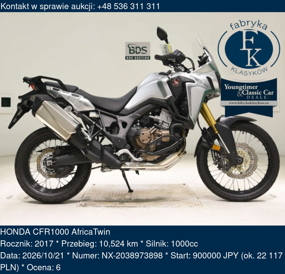 HONDA CFR1000 AfricaTwin 2017 - zdjęcie 2