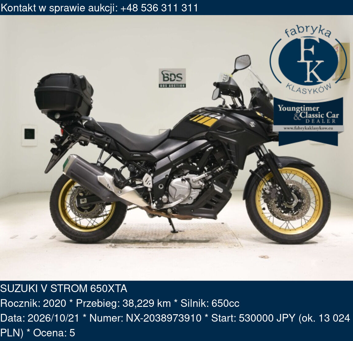 SUZUKI V STROM 650XTA 2020 - zdjęcie 2