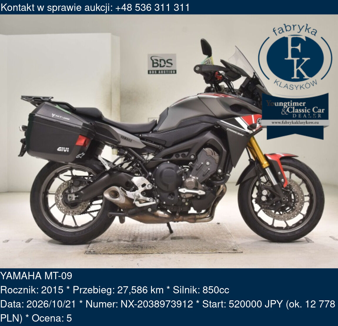 YAMAHA MT-09 2015 - zdjęcie 2