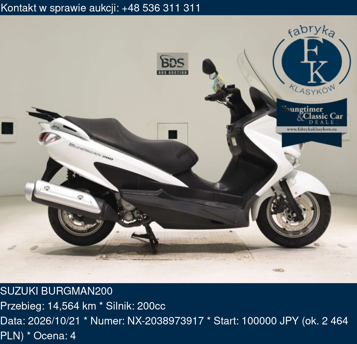 SUZUKI BURGMAN200  - zdjęcie 2