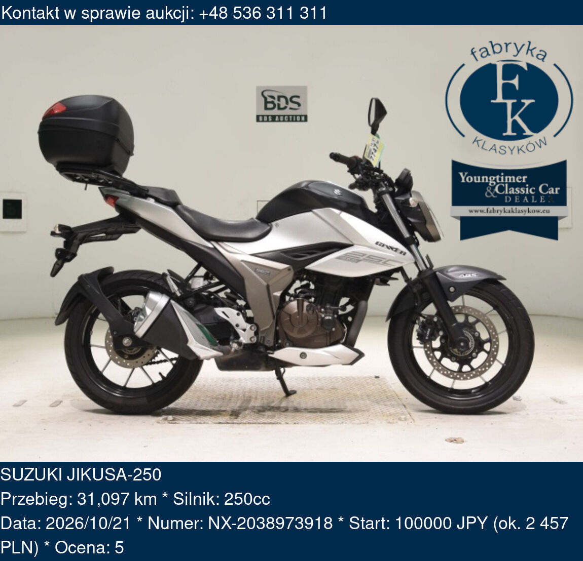SUZUKI JIKUSA-250  - zdjęcie 2