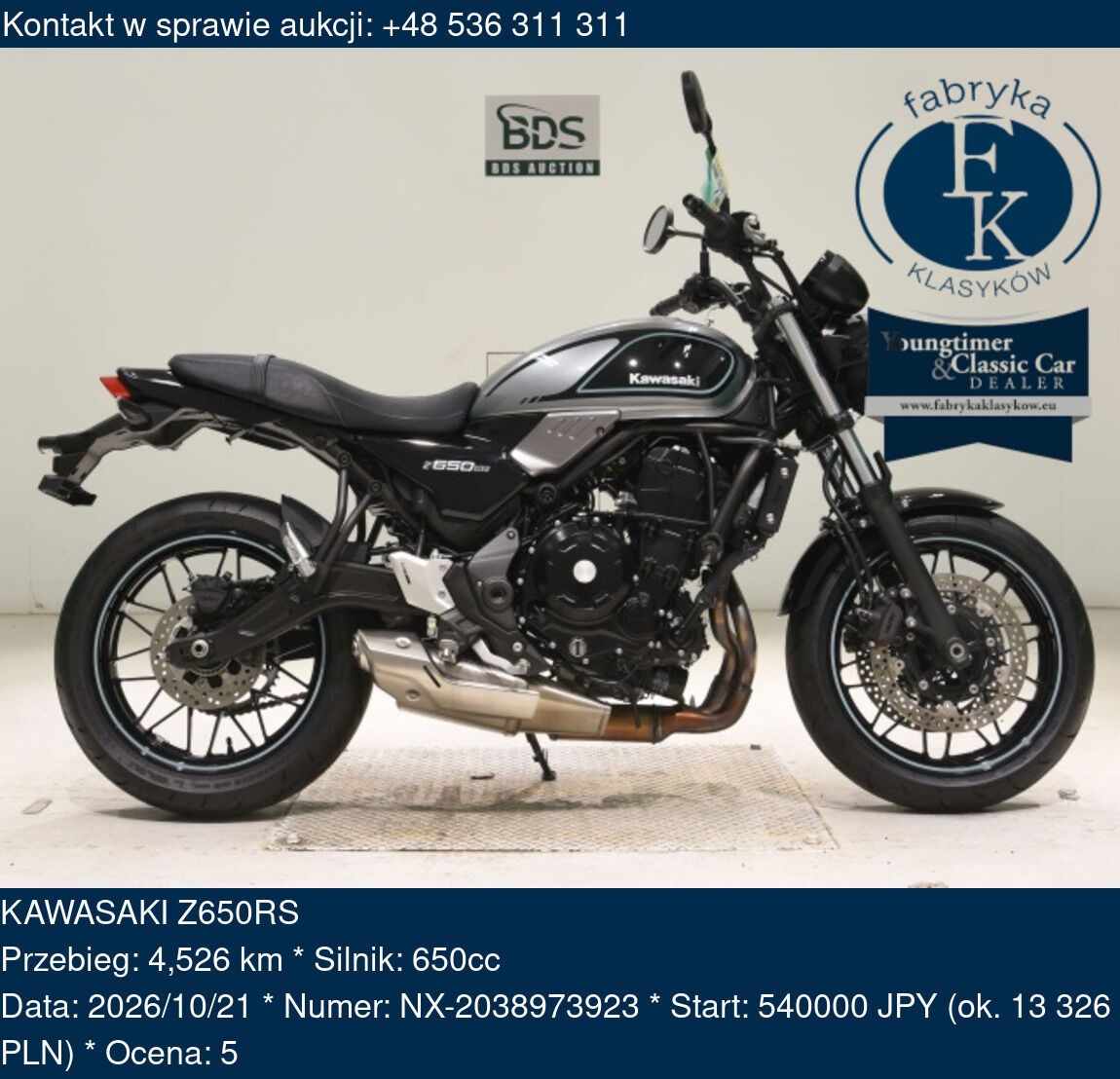 KAWASAKI Z650RS  - zdjęcie 2