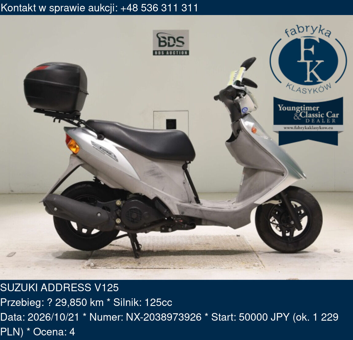 SUZUKI ADDRESS V125  - zdjęcie 2