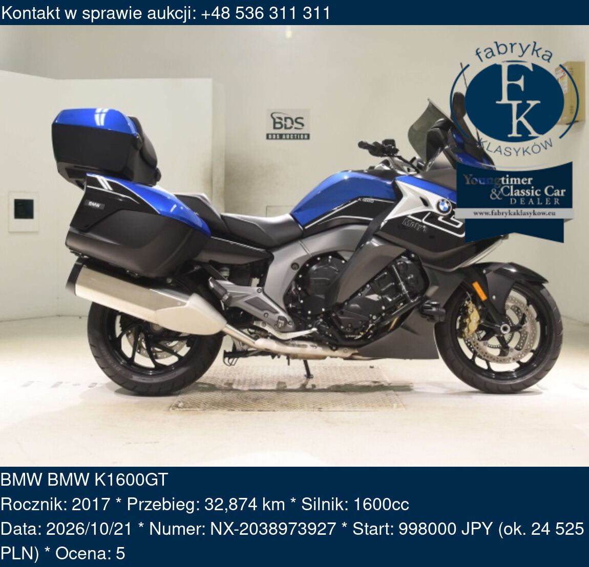BMW BMW K1600GT 2017 - zdjęcie 2