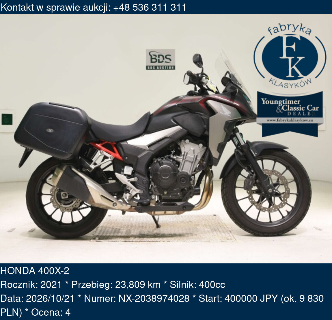 HONDA 400X-2 2021 - zdjęcie 2