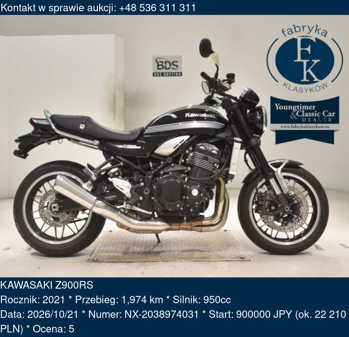 KAWASAKI Z900RS 2021 - zdjęcie 2