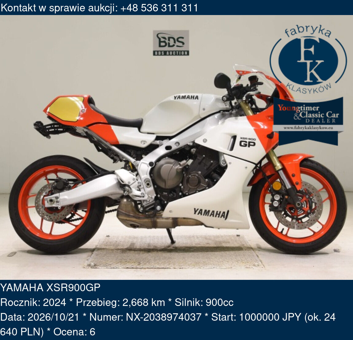 YAMAHA XSR900GP 2024 - zdjęcie 2