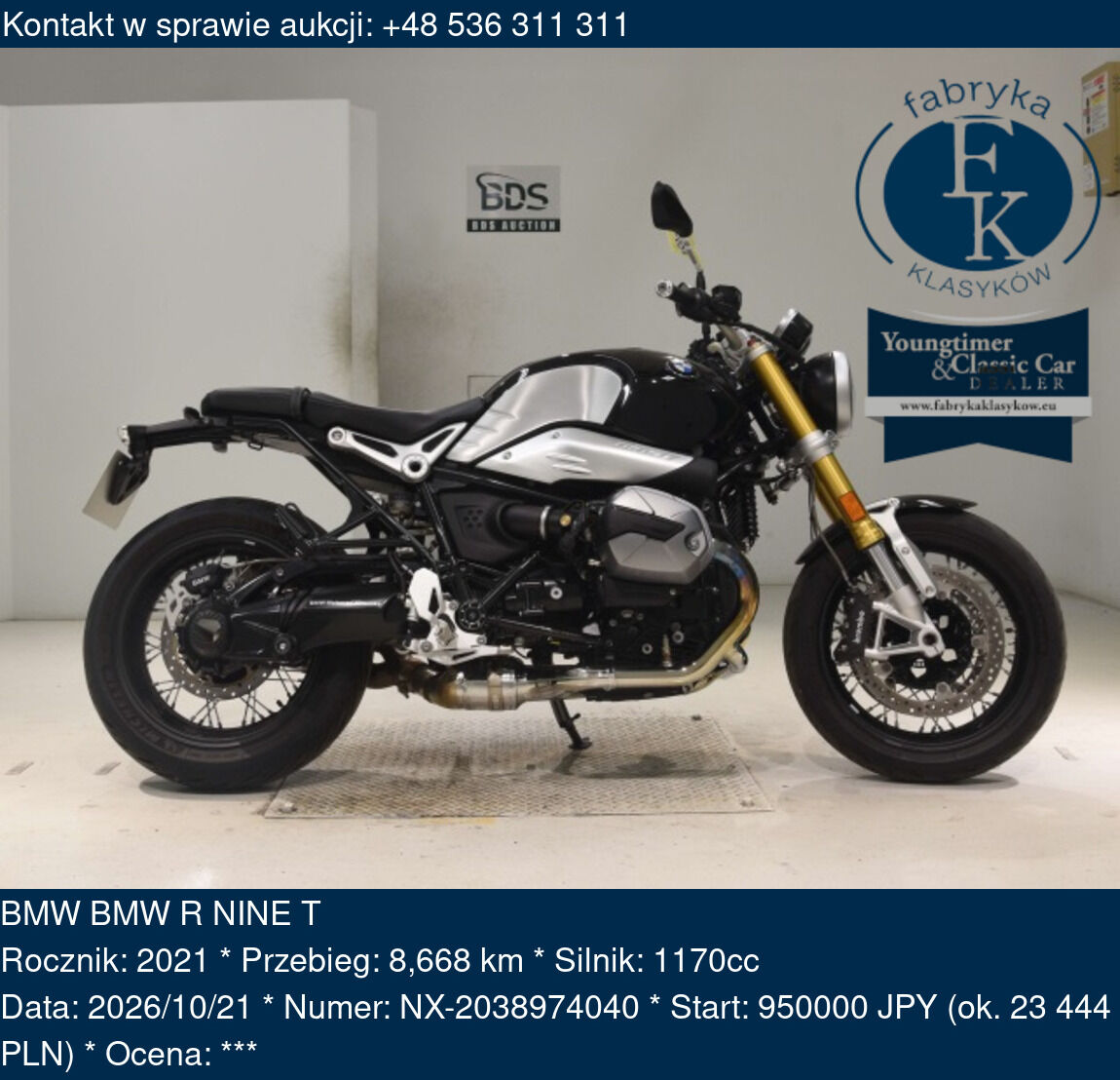 BMW BMW R NINE T 2021 - zdjęcie 2