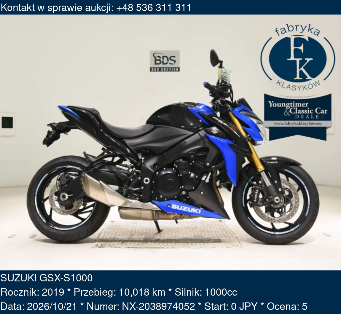 SUZUKI GSX-S1000 2019 - zdjęcie 2