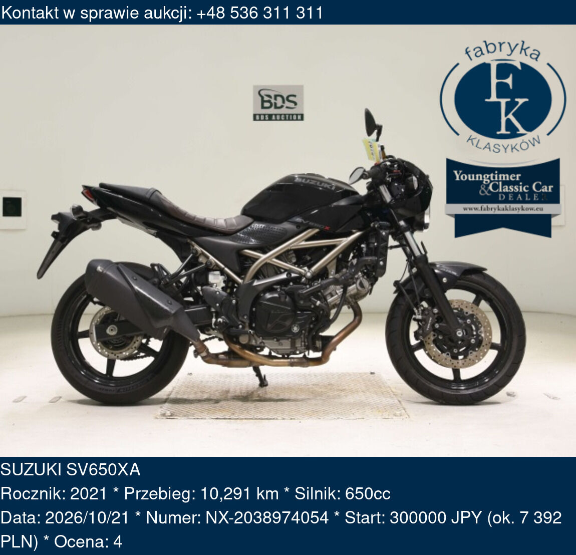SUZUKI SV650XA 2021 - zdjęcie 2
